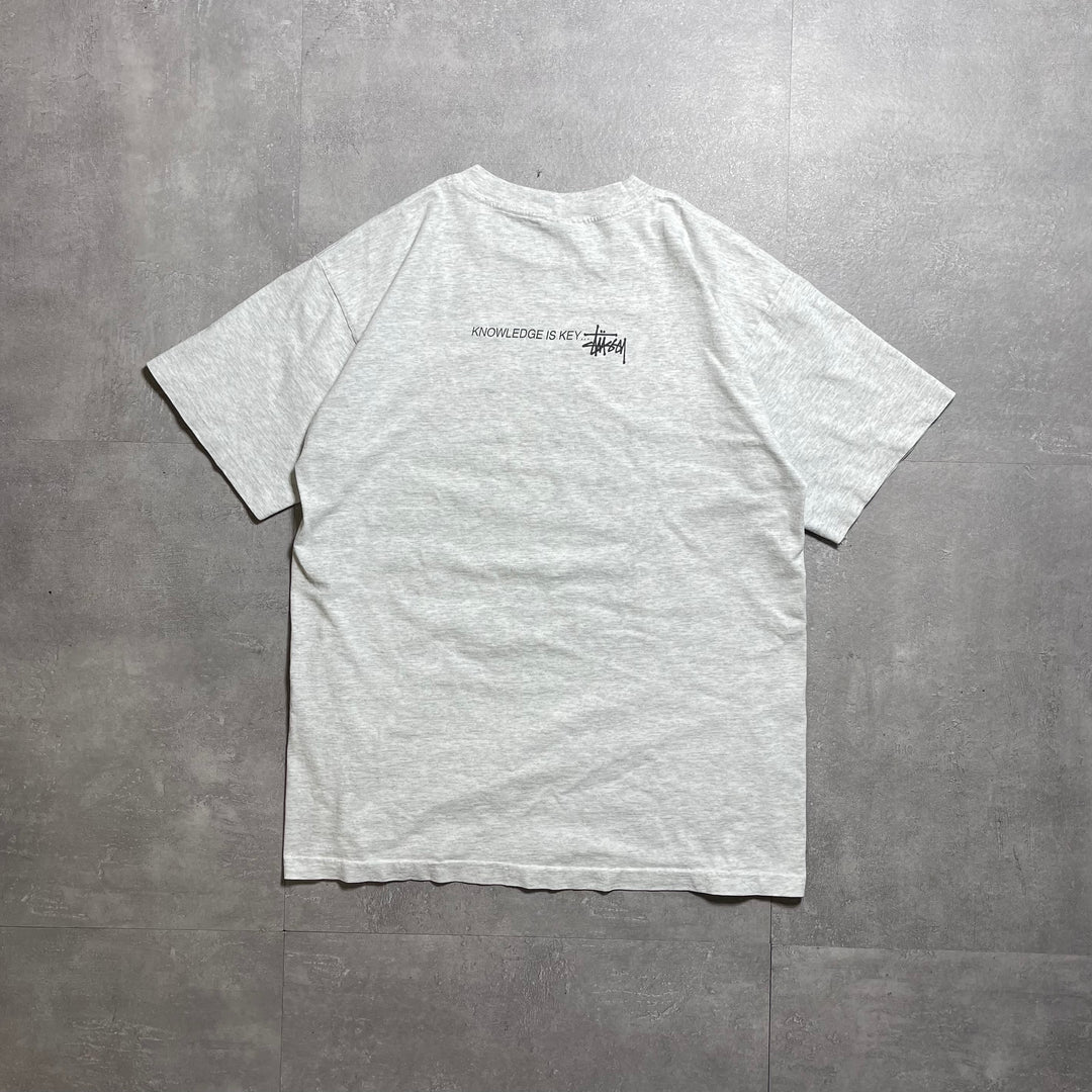 古着 USA製 90's OLD STUSSY / オールドステューシー / 白タグ / キーグラフィックTシャツ / Lサイズ