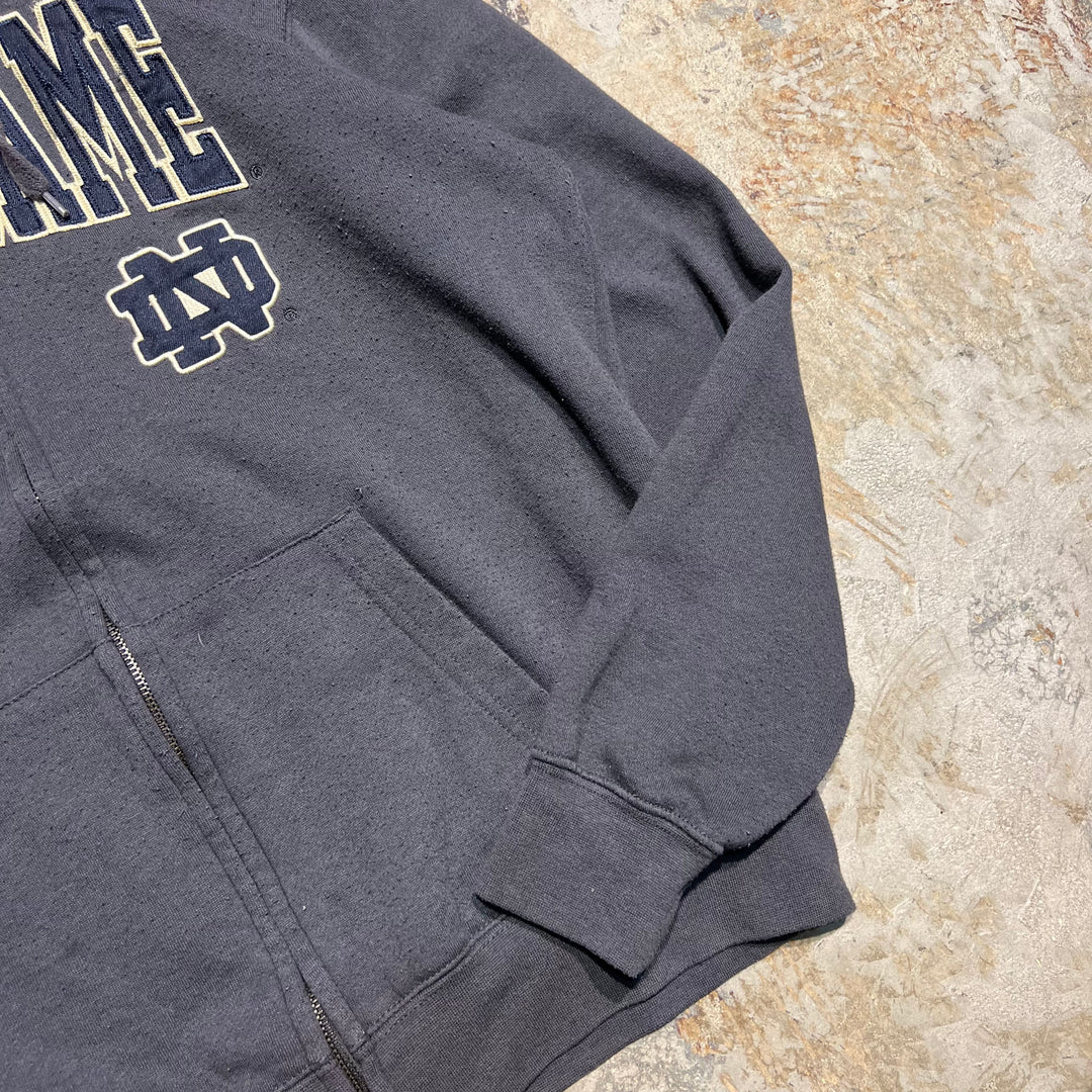 #1952 古着 Unknow/Pull Over Hoody / プルオーバーパーカー/NOTREDAME/カレッジロゴ/サイズXL相当