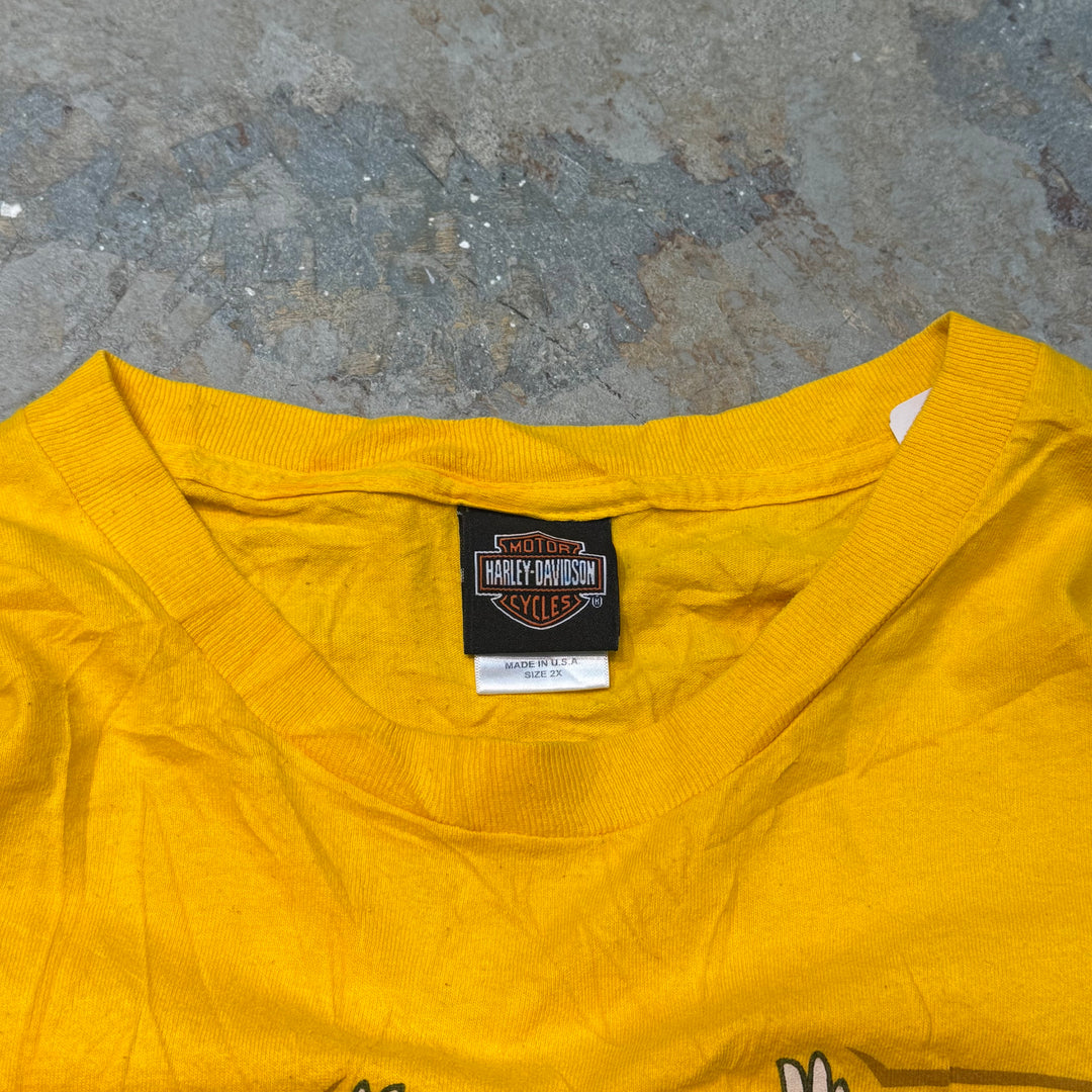 Used clothing Made in USA Harley-Davidson/Harley-Davidson/Printed T-shirt/Size 2XL