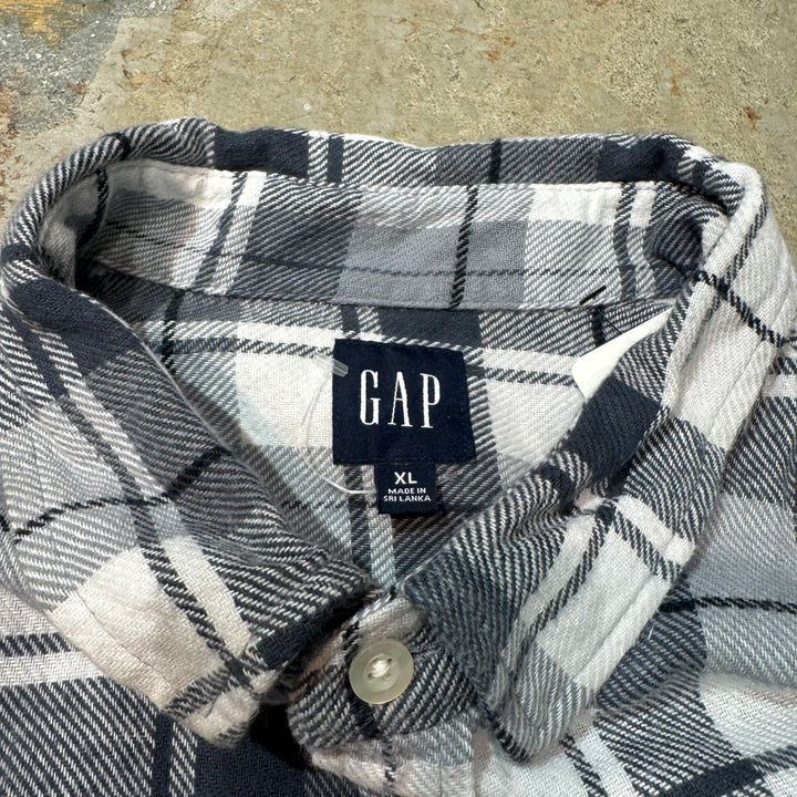 古着 90's /gap/ギャップ/ ボタンダウン長袖シャツ/ チェック柄/ サイズxl