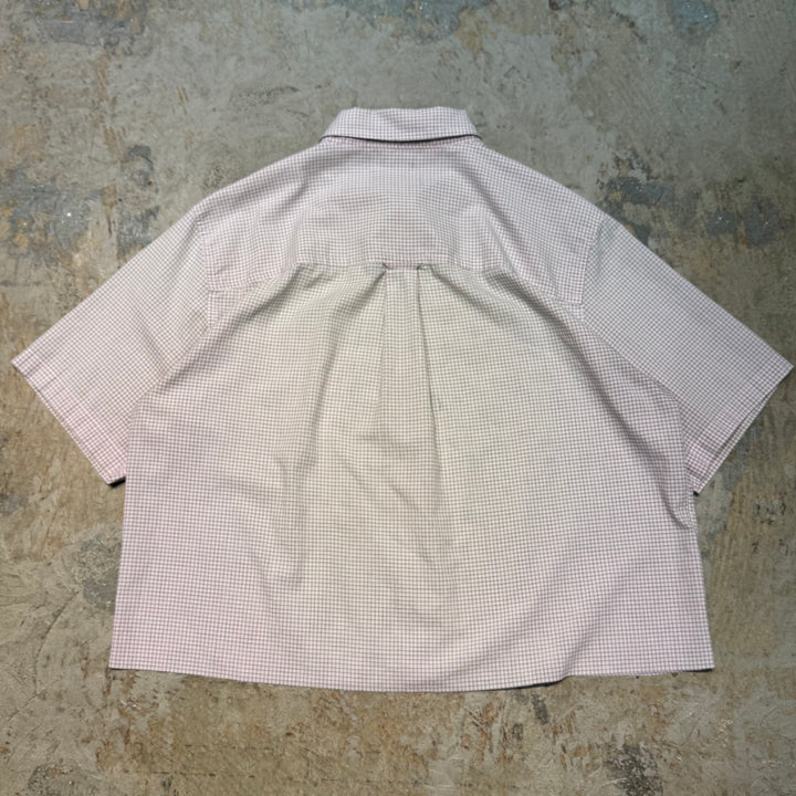 古着 CHAPS RALPH LAUREN/ チャップス ラルフ ローレン/  ボタンダウン半袖シャツ/ リメイク/ チェック柄/ サイズXL