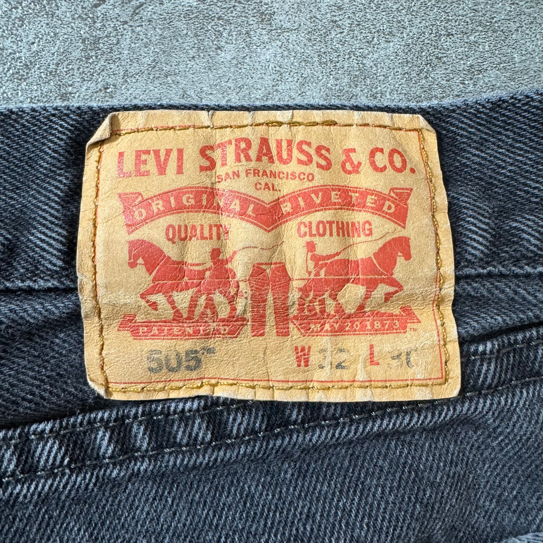 古着 Levi's/ リーバイス/ ブラックデニムパンツ/ 505/ 実寸サイズ31×28