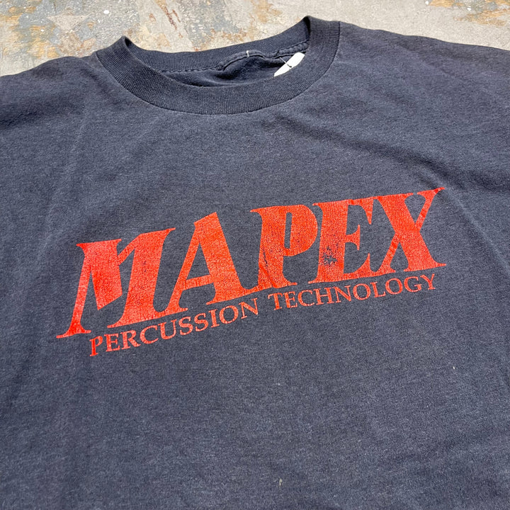 古着 MAPEX/メイペックス/ドラムメーカー/企業系/ヴィンテージ シングルステッチ Tシャツ/サイズXL相当