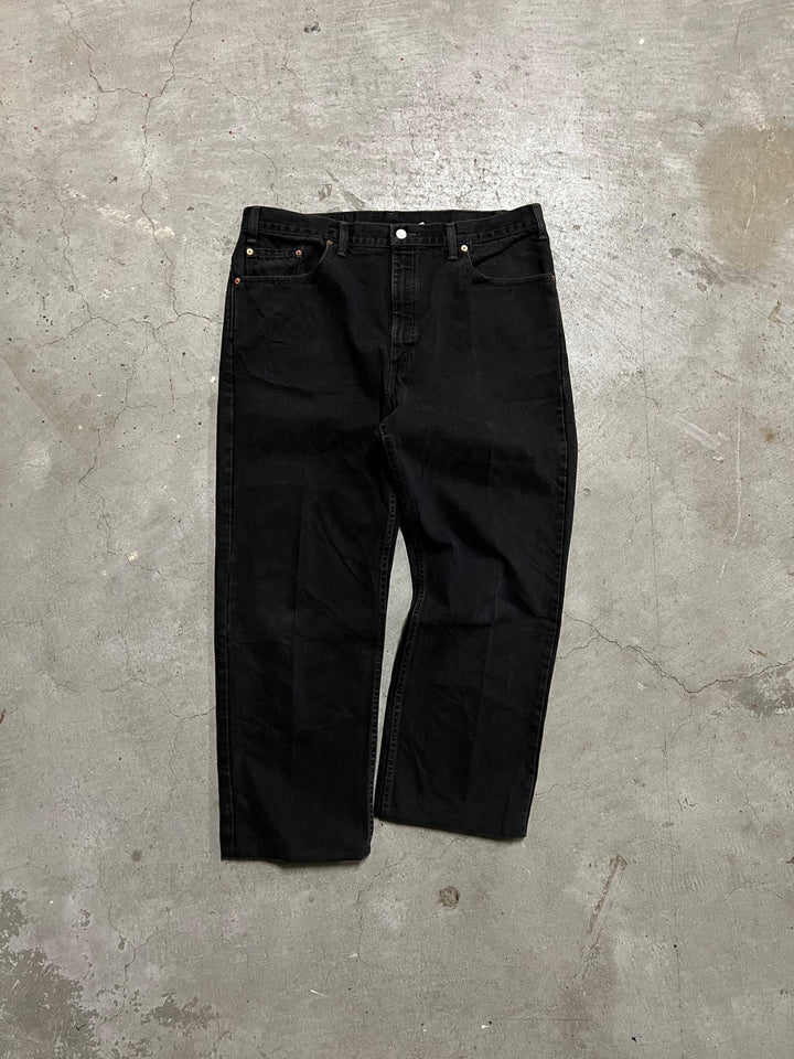 #MA25 古着 99's Levi's/リーバイス/Black Denim Pants/ブラックデニムパンツ/505/MADE IN CANADA/実寸サイズ35×27