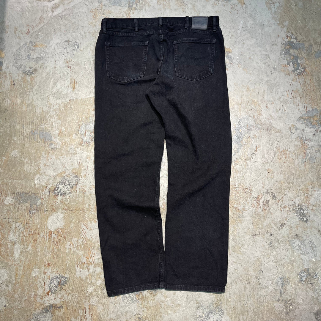 #4774 古着 Lee/リー/Black denim pants/ブラックデニムパンツ/regular fit/サイズ38×32