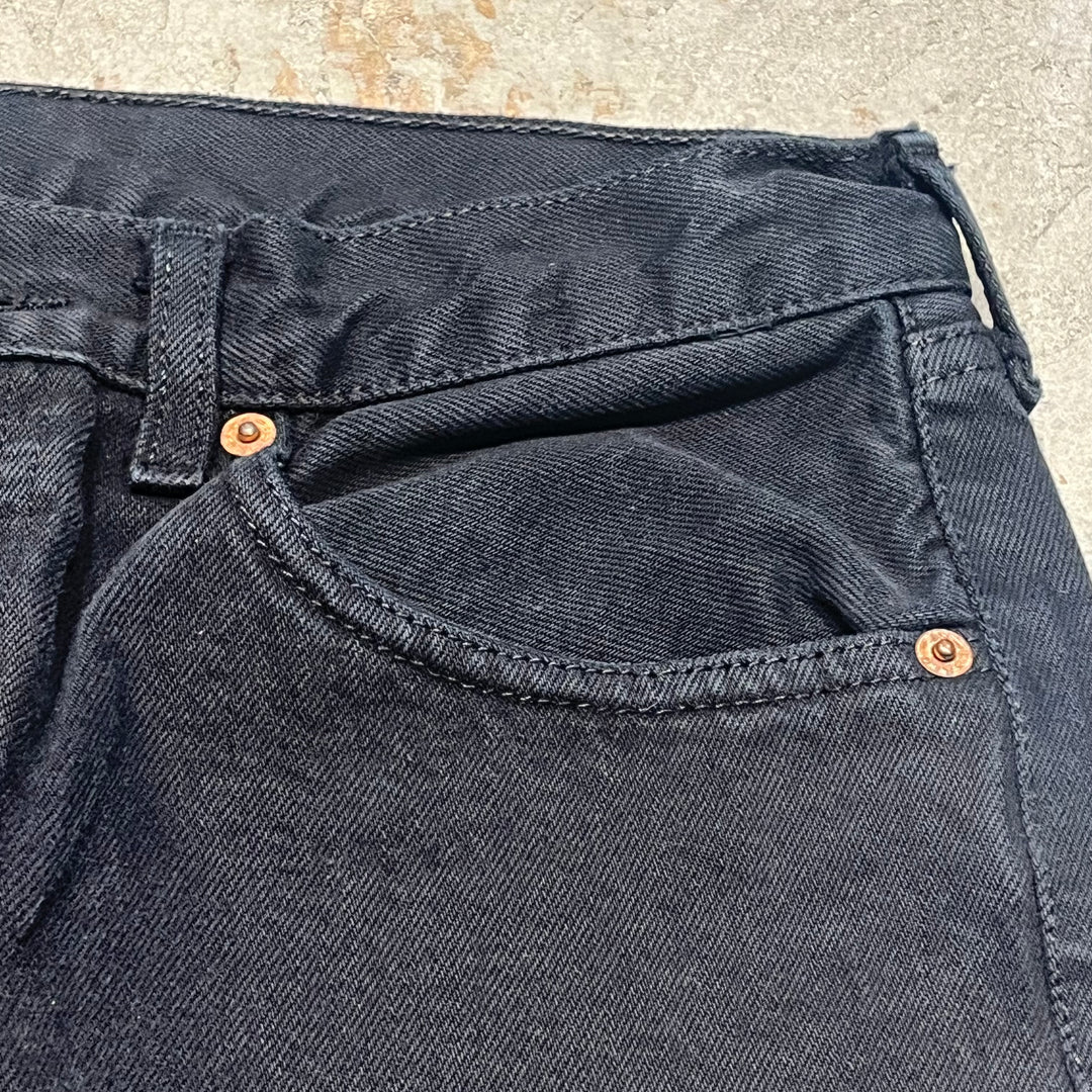 #4438 古着 Levi's/リーバイス/Black Denim Pants/ブラックデニムパンツ/501/MADE IN Spain/サイズ32×30