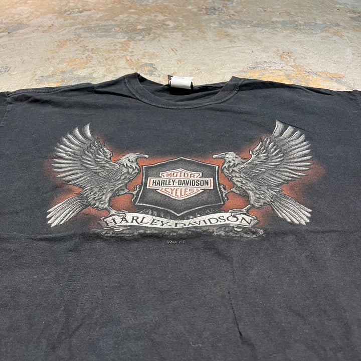 #4277 Harley-Davidson/ハーレーダビッドソン/short sleeve t-shirt Tee/ダブルステッチ/半袖Tシャツ/MADE IN U.S.A/サイズXL