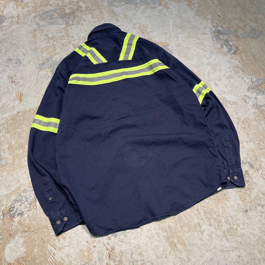 #4342 Carhartt/カーハート L/S Work Shirts/ワークシャツ/リフレクター/サイズ M