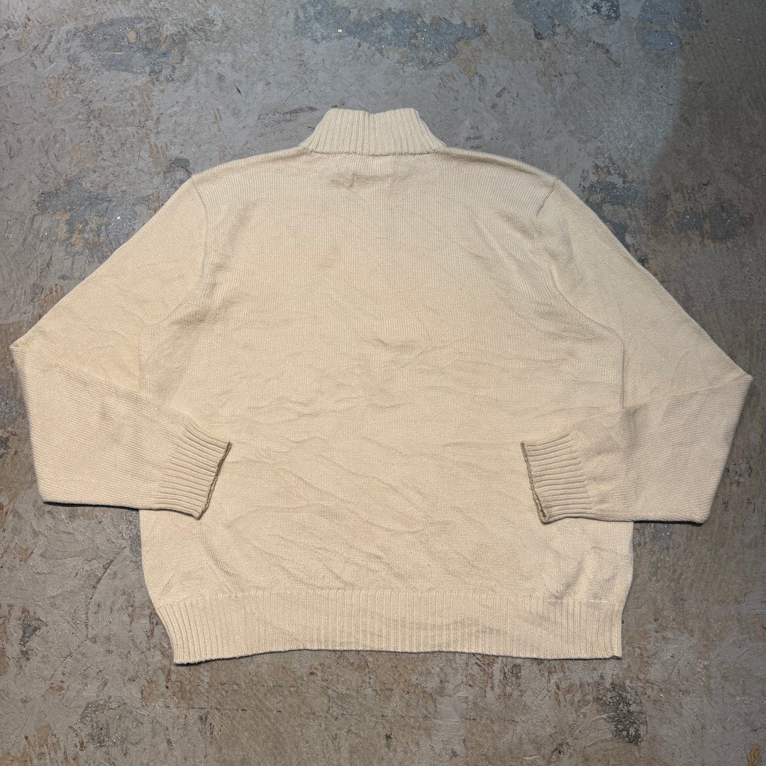 古着 POLO by Ralph Lauren/ ポロ バイ ラルフローレン/ ハーフジップニットセーター/ サイズXL