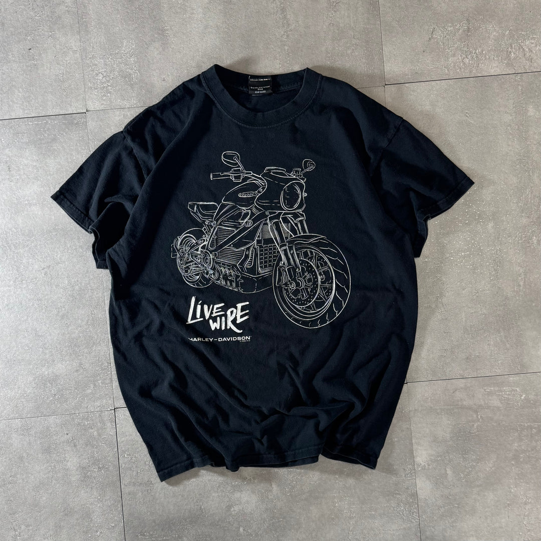 古着 Harley-Davidson ハーレーダビッドソン プリントTシャツ サイズM相当