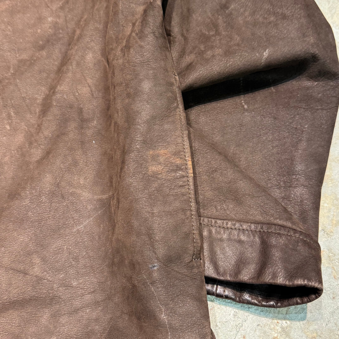 古着 90's~ GAP/ ギャップ/ 本革ジップアップレザージャケット / サイズXL