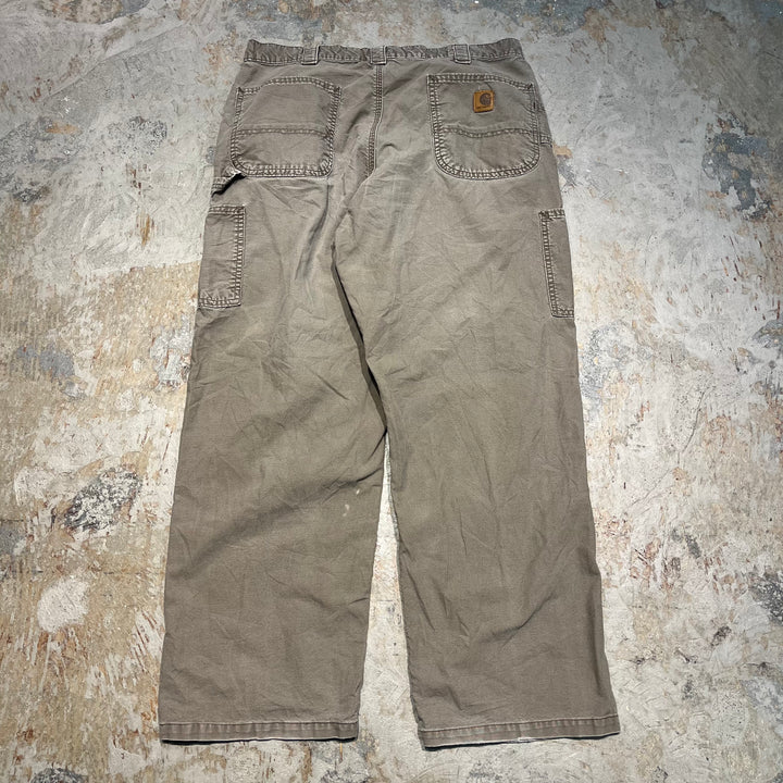 #4513 古着 Carhartt/カーハート/ Duck Painter Pants/ダック地 ペインターパンツ/B1S1 LBR/サイズ38×32