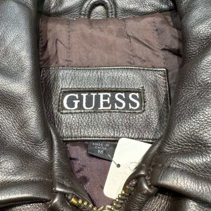 古着 GUESS/ゲス/ジップアップレザージャケット/サイズM