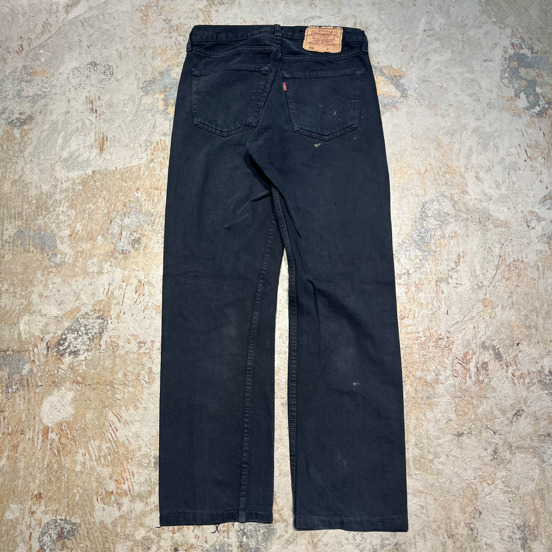 #4433 古着 Levi's/リーバイス/Black Denim Pants/ブラックデニムパンツ/501/サイズ31×34