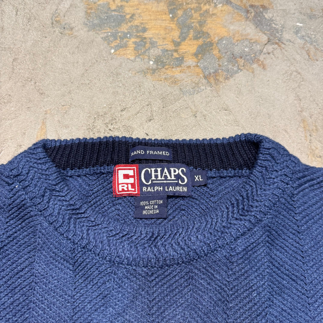 古着 CHAPS/ チャップス/ クルーネックニットセーター/ サイズXL