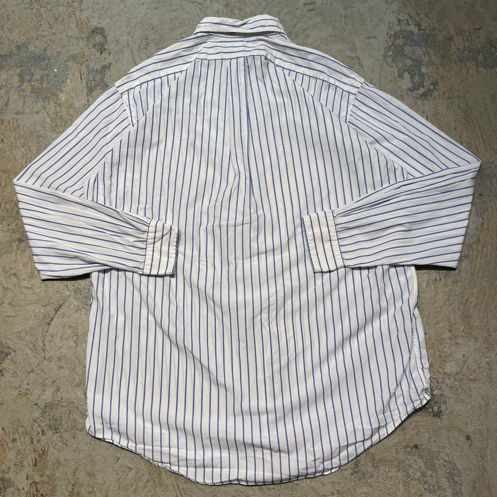 古着 POLO by Ralph Lauren/ ラルフ ローレン/ ボタンダウン長袖シャツ/ ストライプ柄/ サイズM
