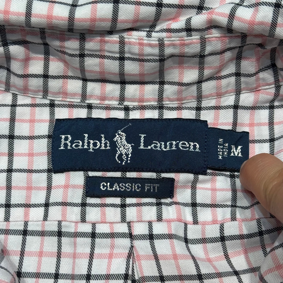 古着 POLO by Ralph Lauren/ ラルフ ローレン/ ボタンダウン長袖シャツ/ チェック柄/ サイズM