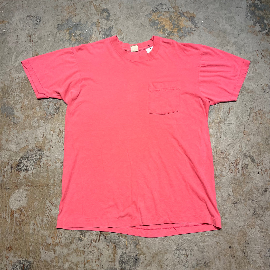 ブランク 無地 XL USA製 80s ポケTシャツ シングル フルーツ 90s USA製 【無地Tシャツ】 フルーツオブザルーム ブランク Tシャツ