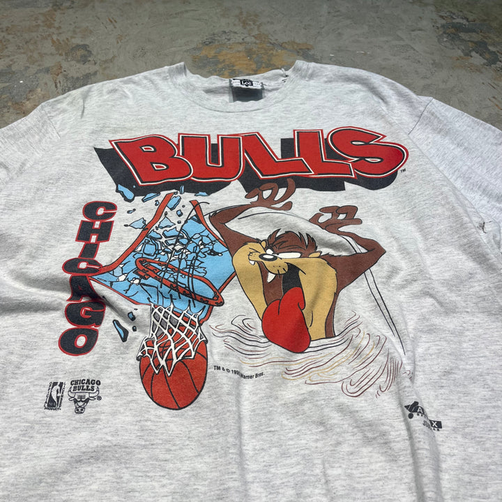 古着 USA製 93's Lee/リー/シカゴ・ブルズ/ワーナーブラザーズ/NBA/ヴィンテージ プリントTシャツ/サイズXL