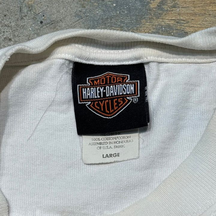 古着 Harley-Davidson/ハーレーダビッドソン/ ロングスリーブプリントTシャツ/サイズL