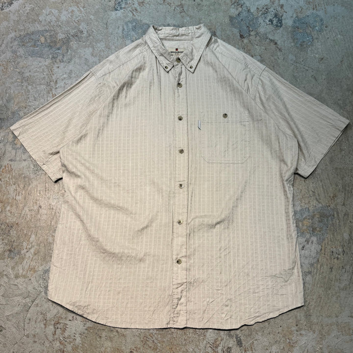 旧衣服WOOLRICH/羊毛rich /纽扣短袖衬衫/尺寸XL