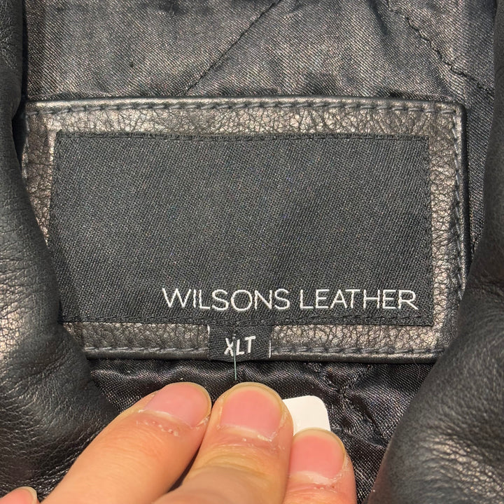 古着 WILSONS LEATHER/ ウィルソンズレザー/ ジップアップレザージャケット/ サイズXL