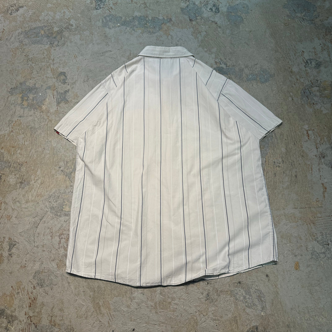 Second-hand clothing THE NORTH FACE/The North Face/Button-down short-sleeved shirt/Stripe pattern/Size XXL