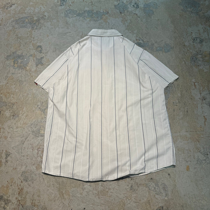 Second-hand clothing THE NORTH FACE/The North Face/Button-down short-sleeved shirt/Stripe pattern/Size XXL