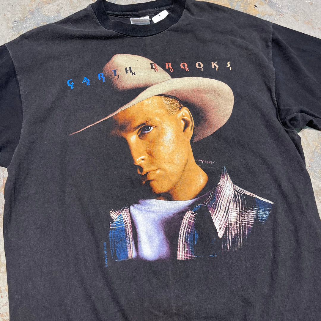 #4546 古着 90's Hanes/ヘインズ/Garth Brooks/ガースブルックス/short sleeve print t-shirt Tee/半袖プリントTシャツ/シングルステッチ/サイズXL