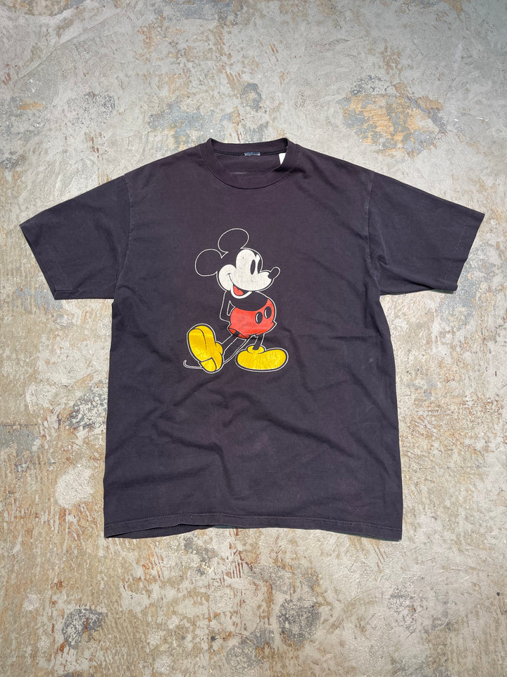 #MA149 古着 90's Disney/ディズニー / ミッキーマウス / ヴィンテージ シングルステッチ プリントTシャツ/サイズL相当