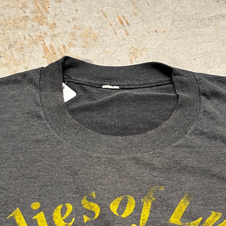 古着 leslies of luton/釣具店/魚/企業系/ヴィンテージ シングルステッチ Tシャツ/サイズL相当