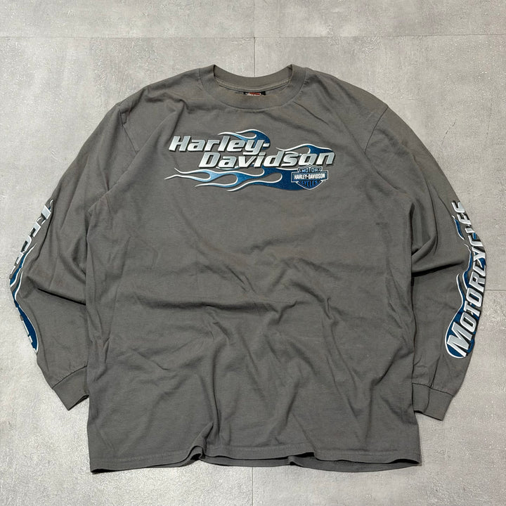 古着 Harley-Davidson/ハーレーダビッドソン/ ロングスリーブプリントTシャツ/サイズXL