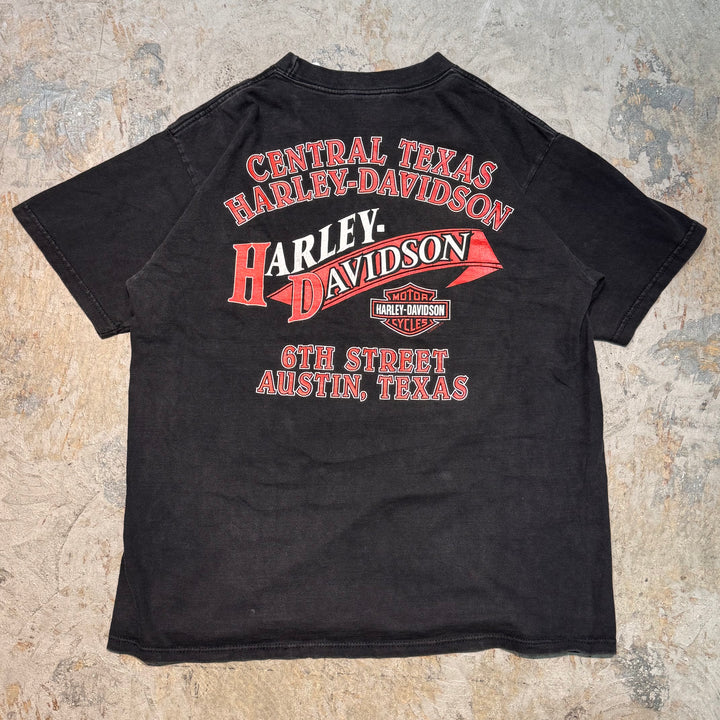 Used clothing Made in USA 99's Harley-Davidson/Harley-Davidson/Printed T-shirt/Single stitch/Size L