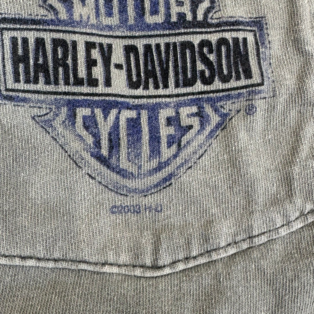 古着 USA製 Harley-Davidson ハーレーダビッドソン プリントTシャツ シングルステッチ サイズXL