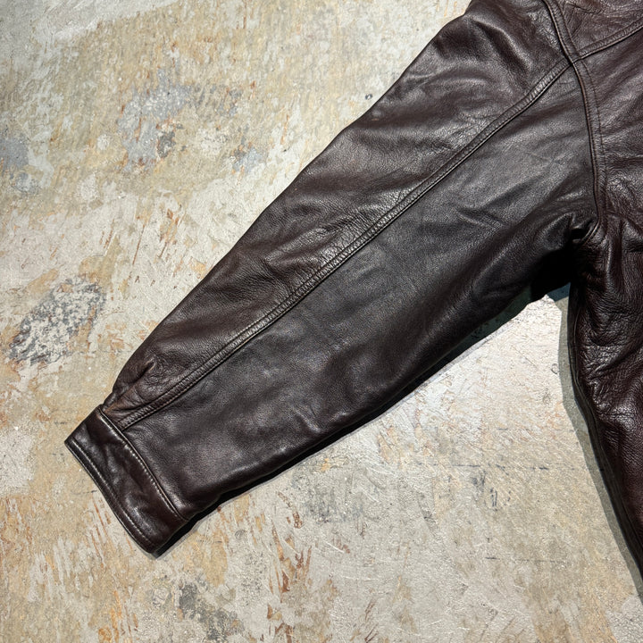 古着 USAVINTAGE/本革ジップアップレザージャケット /サイズM