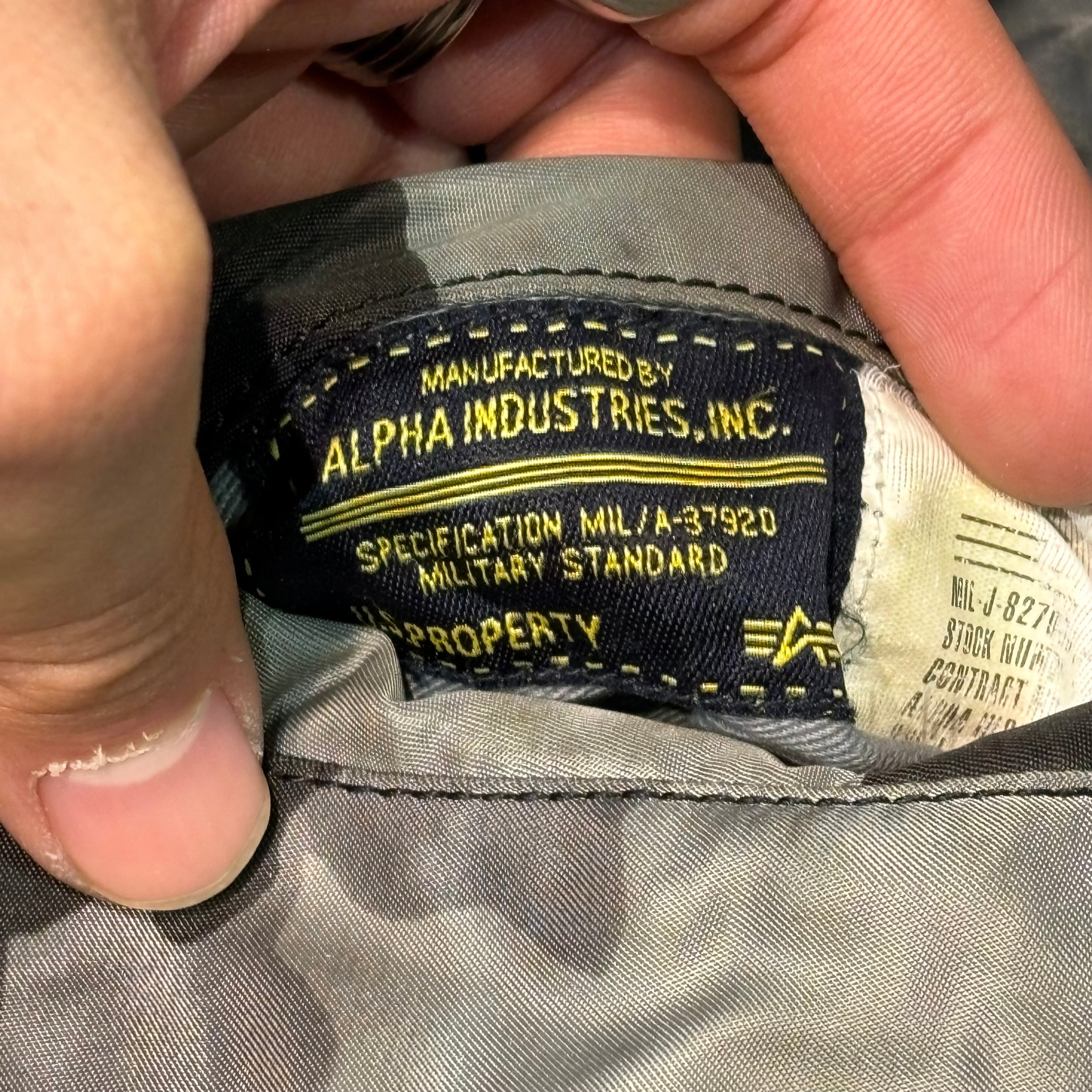 古着 ALPHA/ アルファ/フライトジャケット/ MIL-J-82790J/ ma-1