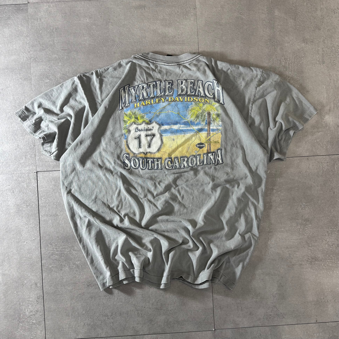 古着 USA製 Harley-Davidson ハーレーダビッドソン プリントTシャツ シングルステッチ サイズXL