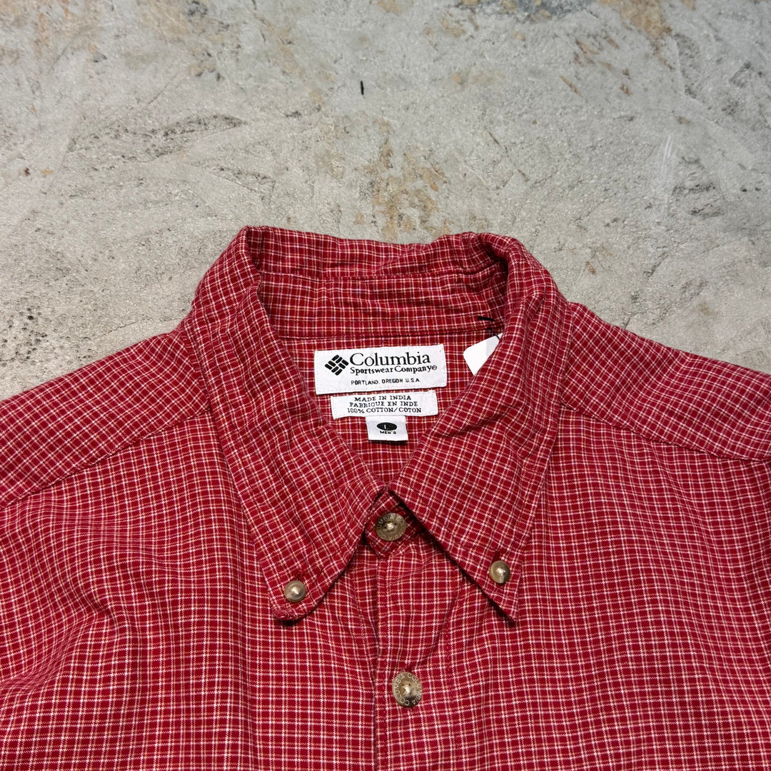 Used clothing Columbia/ Columbia/ Short sleeve shirt/ Checkered pattern/ Size L