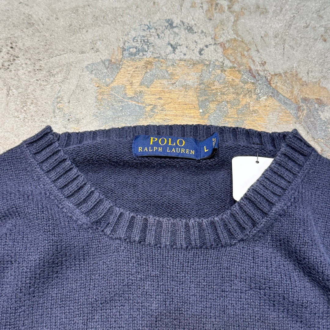 古着 POLO Ralph Lauren/ ポロラルフローレン/  クルーネックニットセーター/ サイズL