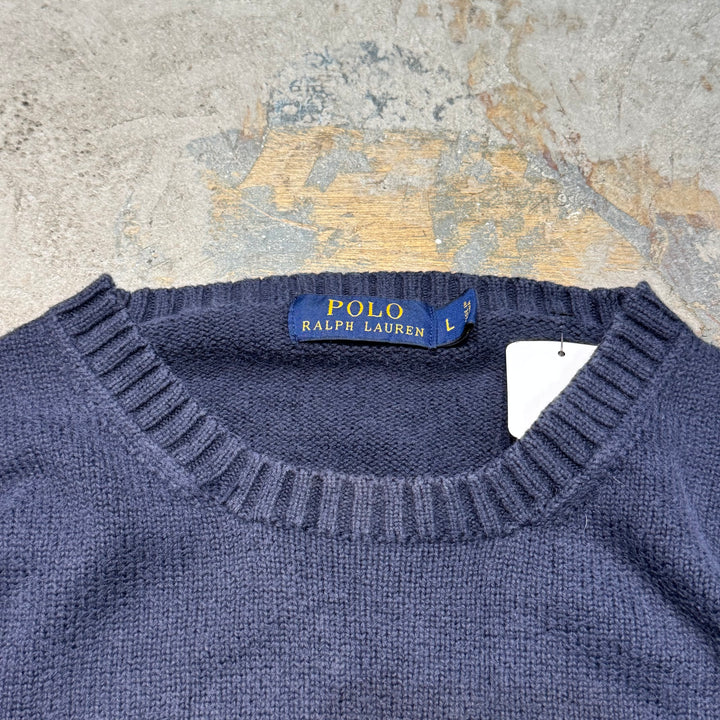 古着 POLO Ralph Lauren/ ポロラルフローレン/  クルーネックニットセーター/ サイズL