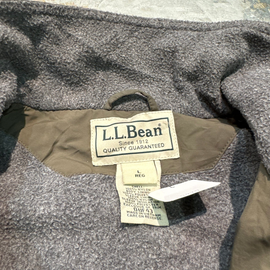 古着 90's~ L.L.Bean/ エルエルビーン/ウォームアップジャケット/ 裏地フリース/中綿/ サイズL