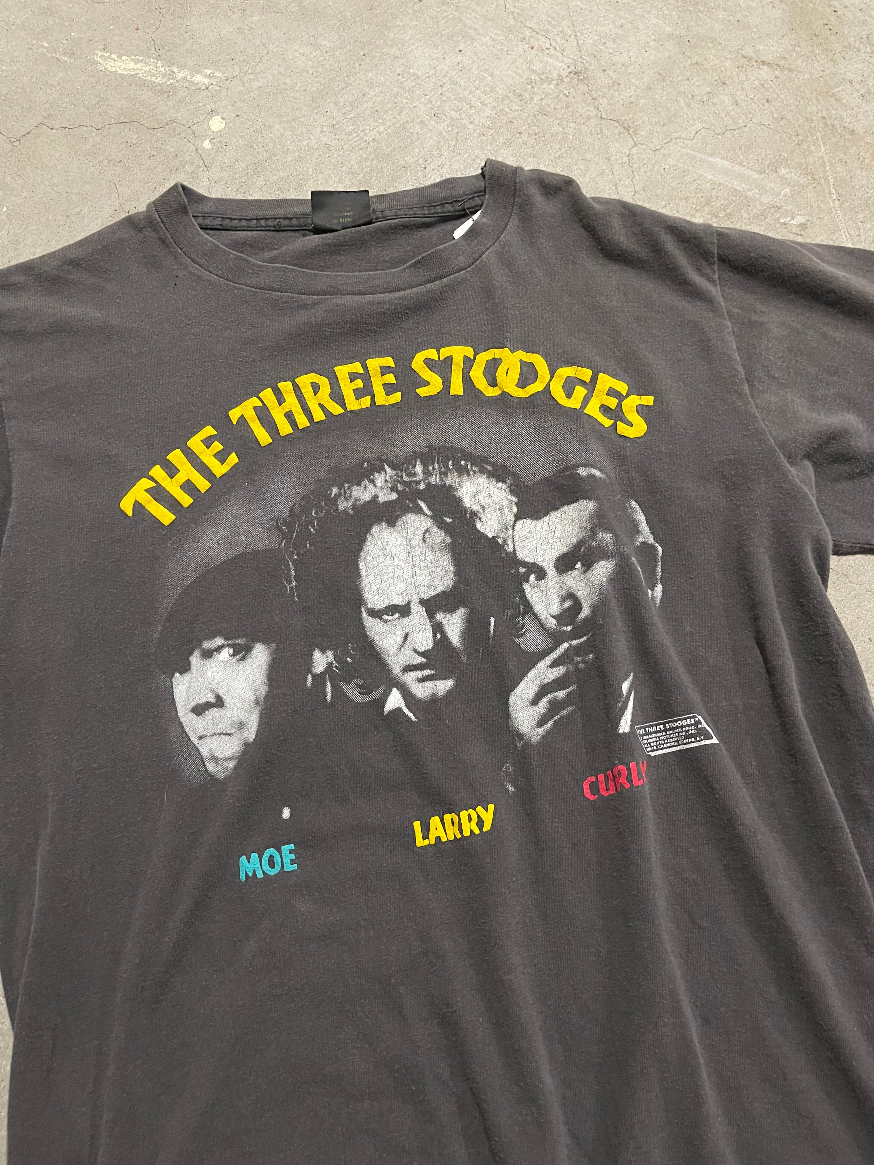 MA66 古着 USA製 88's THE THREE STOOGES/三ばか大将/コメディ映画/オールドムービー/プリント Tシャツ/サ – 古着屋  MUJIN