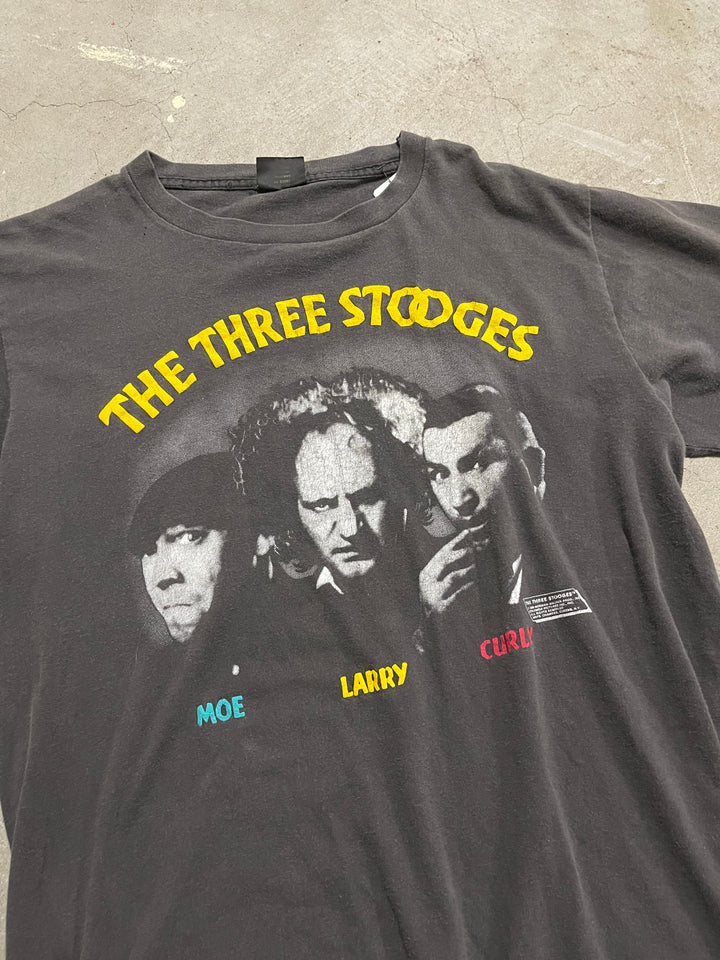 #MA66 古着 USA製 88's THE THREE STOOGES/三ばか大将/コメディ映画/オールドムービー/プリント Tシャツ/サイズL