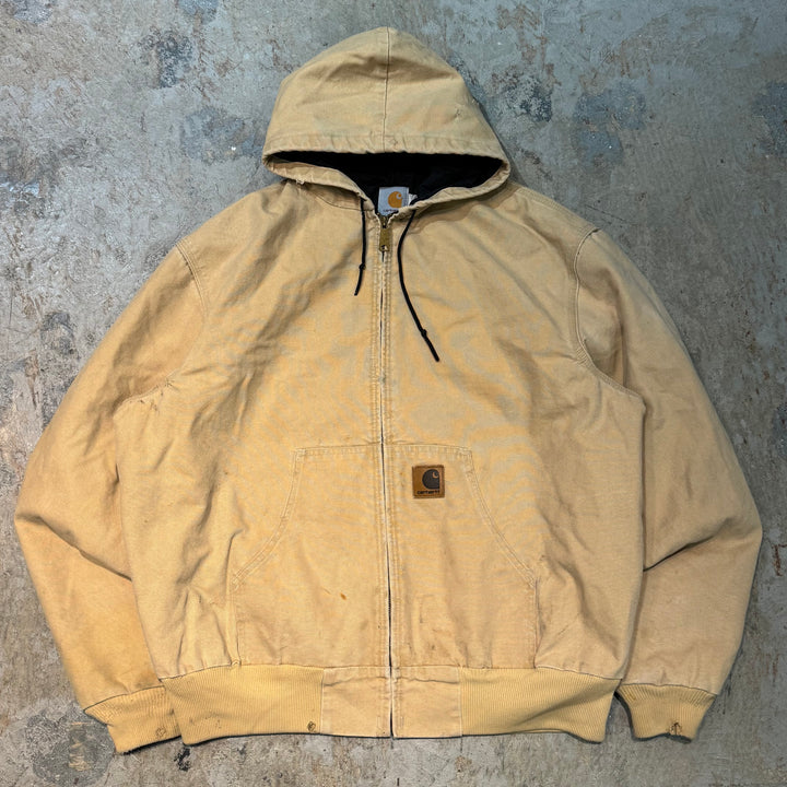 Used clothing Made in USA 80's~ Carhartt/ Carhartt/ Active jacket/ Duck fabric/ Quilted lining/ Size XL