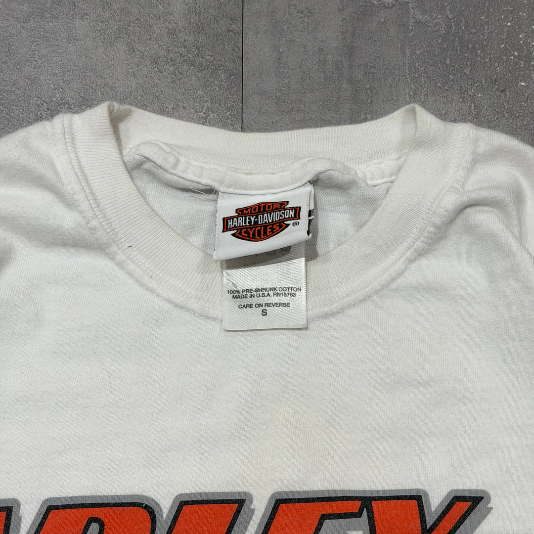 古着 USA製 Harley-Davidson/ハーレーダビッドソン/ ロングスリーブプリントTシャツ/サイズS