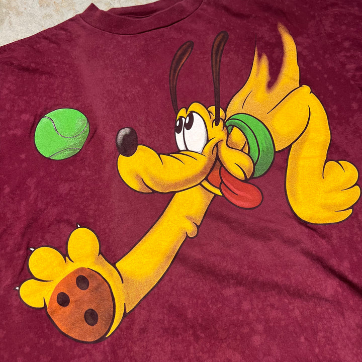 古着 90's~ DISNEY UNLIMITED/ フルート / ミッキーフレンズ / ヴィンテージ シングルステッチ キャラクターTシャツ/サイズXL