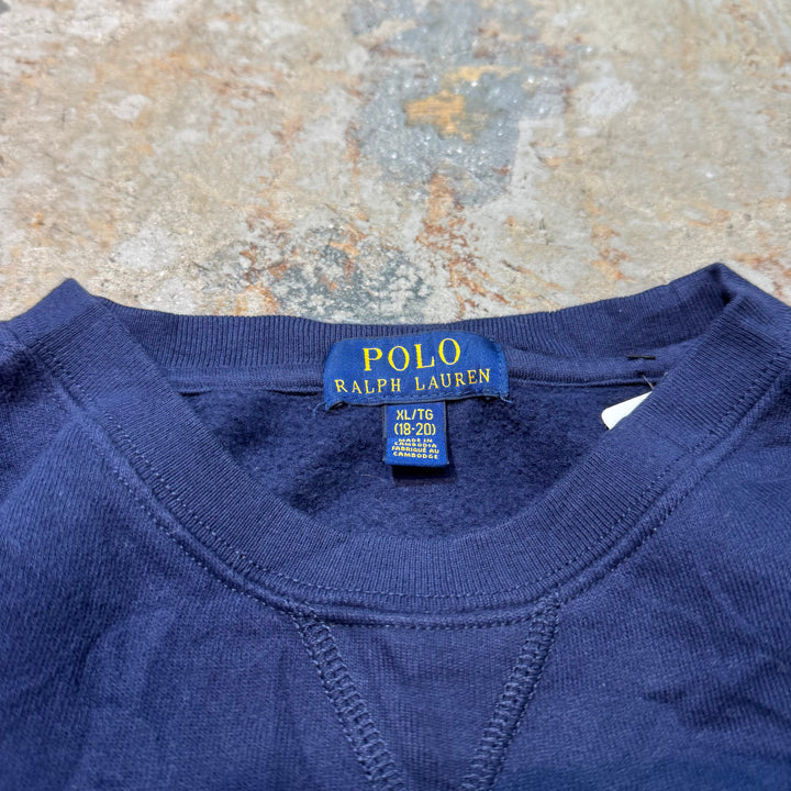 古着 POLO by Ralphlauren/ ポロバイラルフローレン/ クルーネックスウェット/ サイズXL