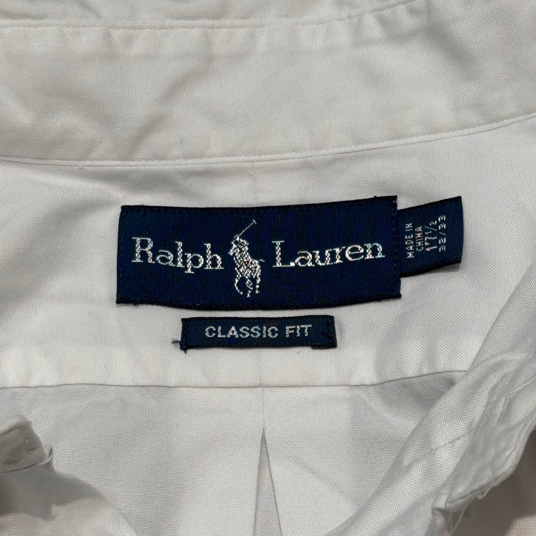 古着 POLO by Ralph Lauren/ ラルフ ローレン/ ボタンダウン長袖シャツ/ 無地/ サイズXL