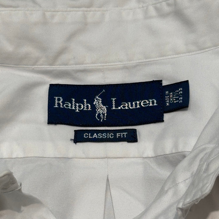 古着 POLO by Ralph Lauren/ ラルフ ローレン/ ボタンダウン長袖シャツ/ 無地/ サイズXL
