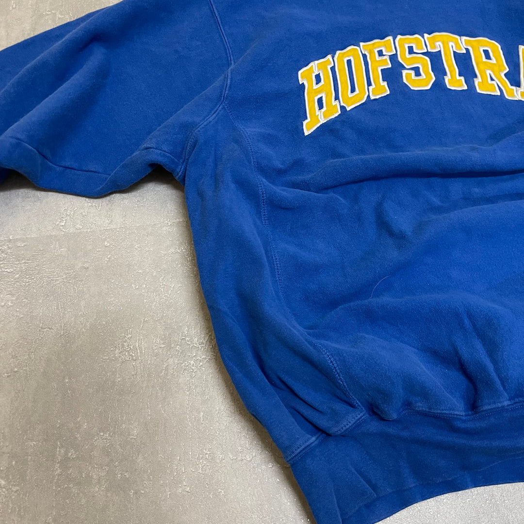 #2014 古着 Unknow/Crewneck Sweatshirts/クルーネックスウェット/カレッジロゴ/HOFSTRA/reverse weave/リバースウィーブ/サイズXL